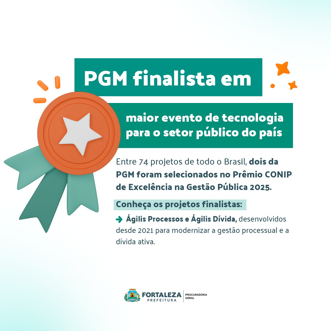 Ilustração PGM finalista em maior evento de tecnologia para o setor público do país